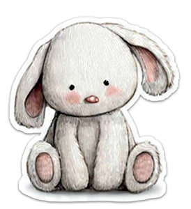 Bunny rabbit sticker